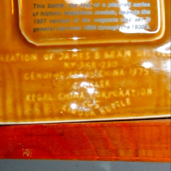 1975 Jim Beam Decanter Antique Trlephone - Picture 9 of 13